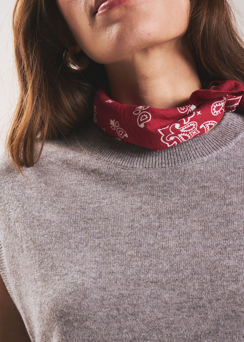 MARTANE Sleeveless cashmere jumper - 2 - Sud Express - Sud Express