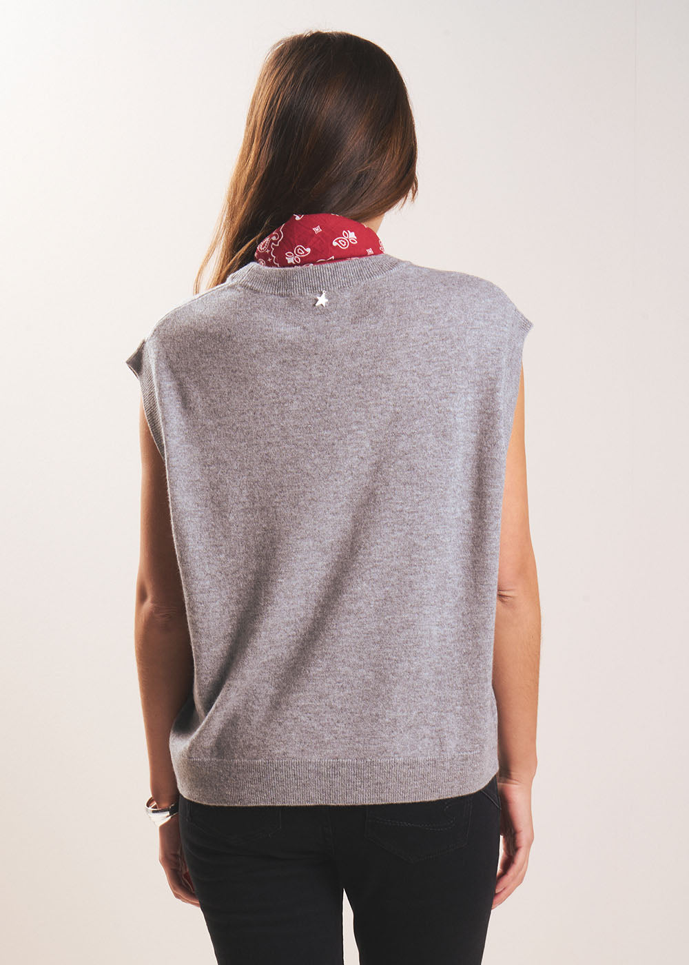MARTANE Sleeveless cashmere jumper - 3 - Sud Express - Sud Express