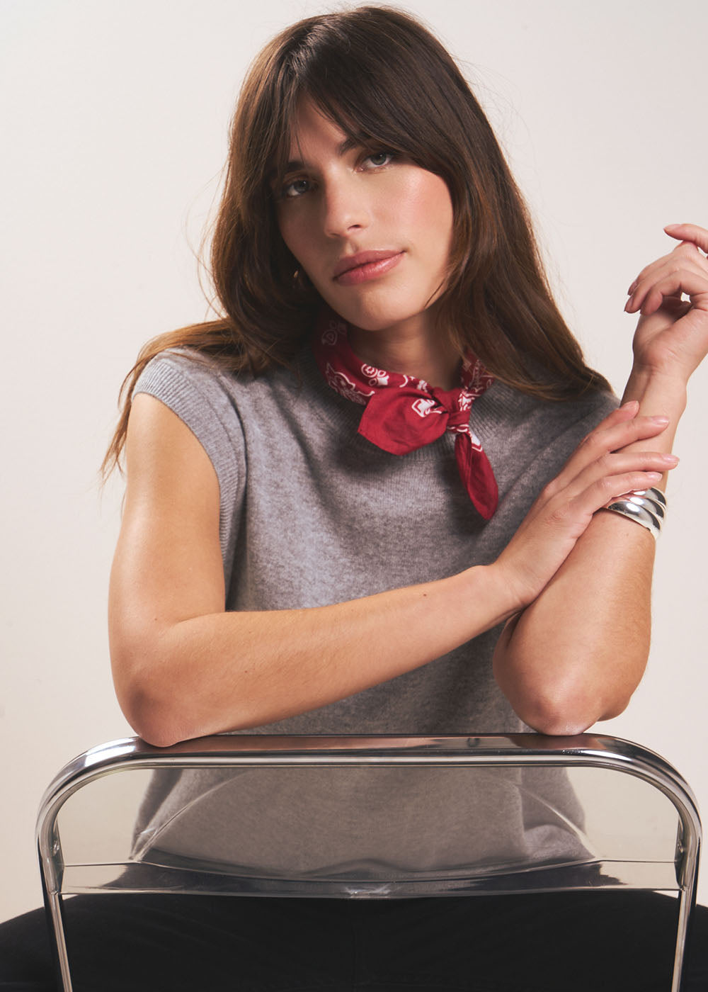 Sleeveless cashmere jumper - Sud Express - 5 - Sud Express