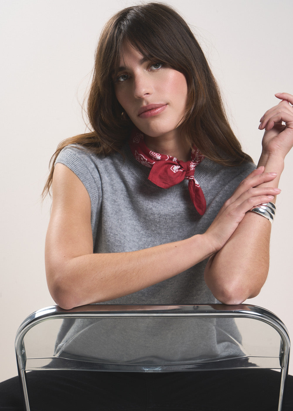 Sleeveless cashmere jumper - Sud Express - 5 - Sud Express