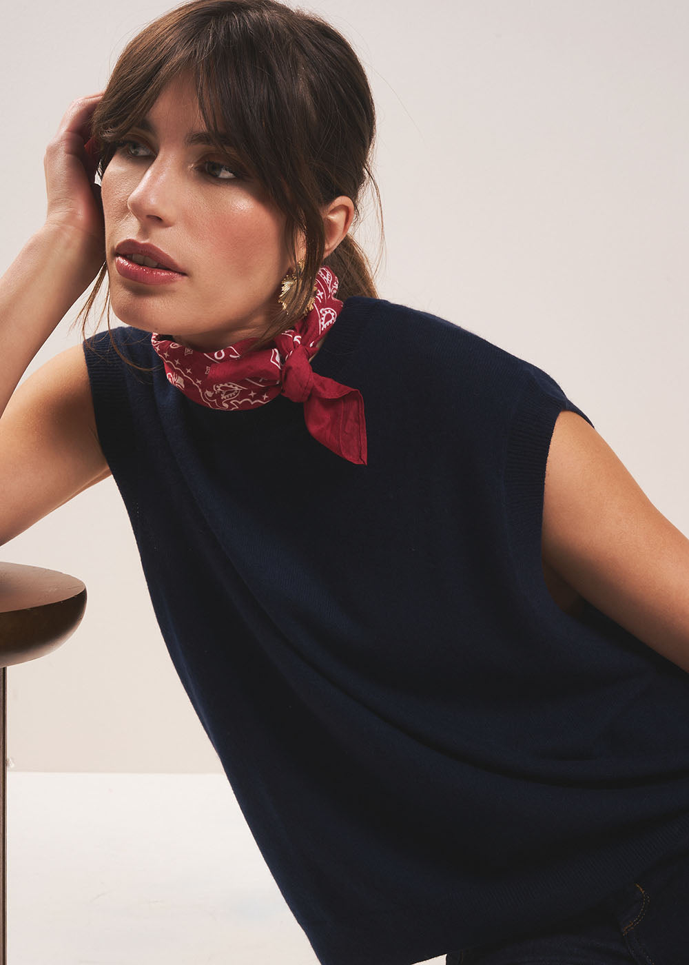 MARTANE Sleeveless cashmere jumper - 4 - Sud Express - Sud Express