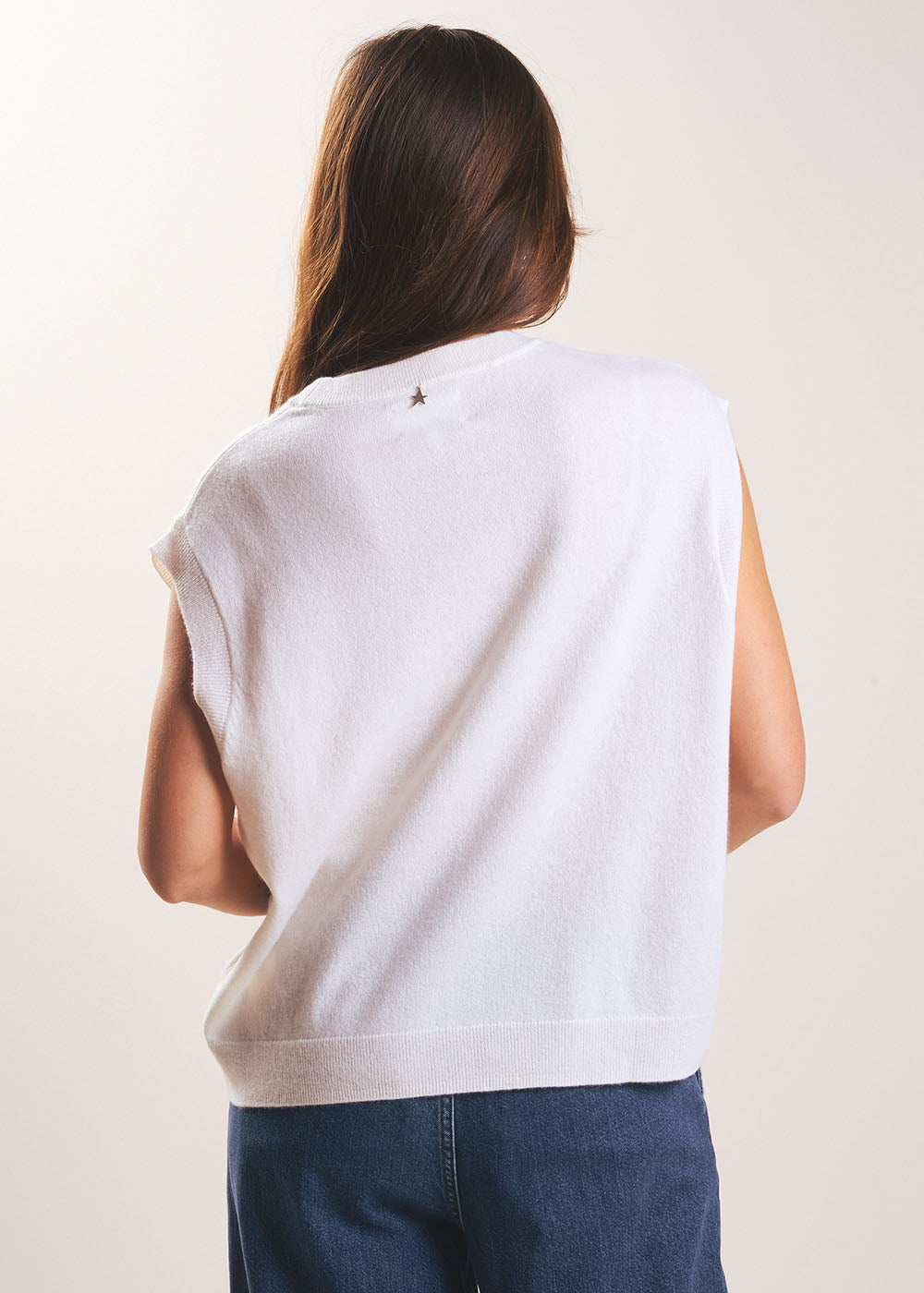 MARTANE Sleeveless cashmere jumper - 3 - Sud Express - Sud Express