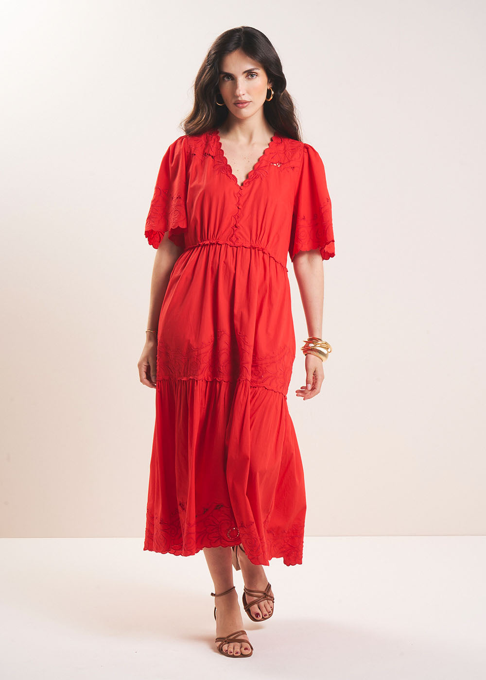 ROSILE Embroidered midi dress - 1 - Sud Express - Sud Express