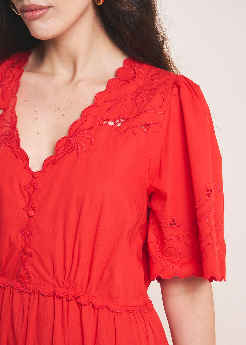 ROSILE Embroidered midi dress - 2 - Sud Express - Sud Express