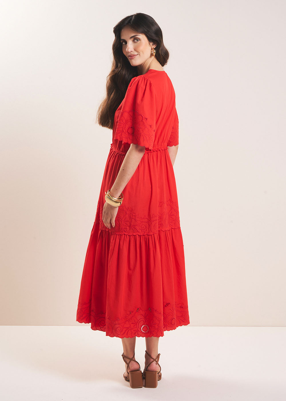 ROSILE Embroidered midi dress - 3 - Sud Express - Sud Express