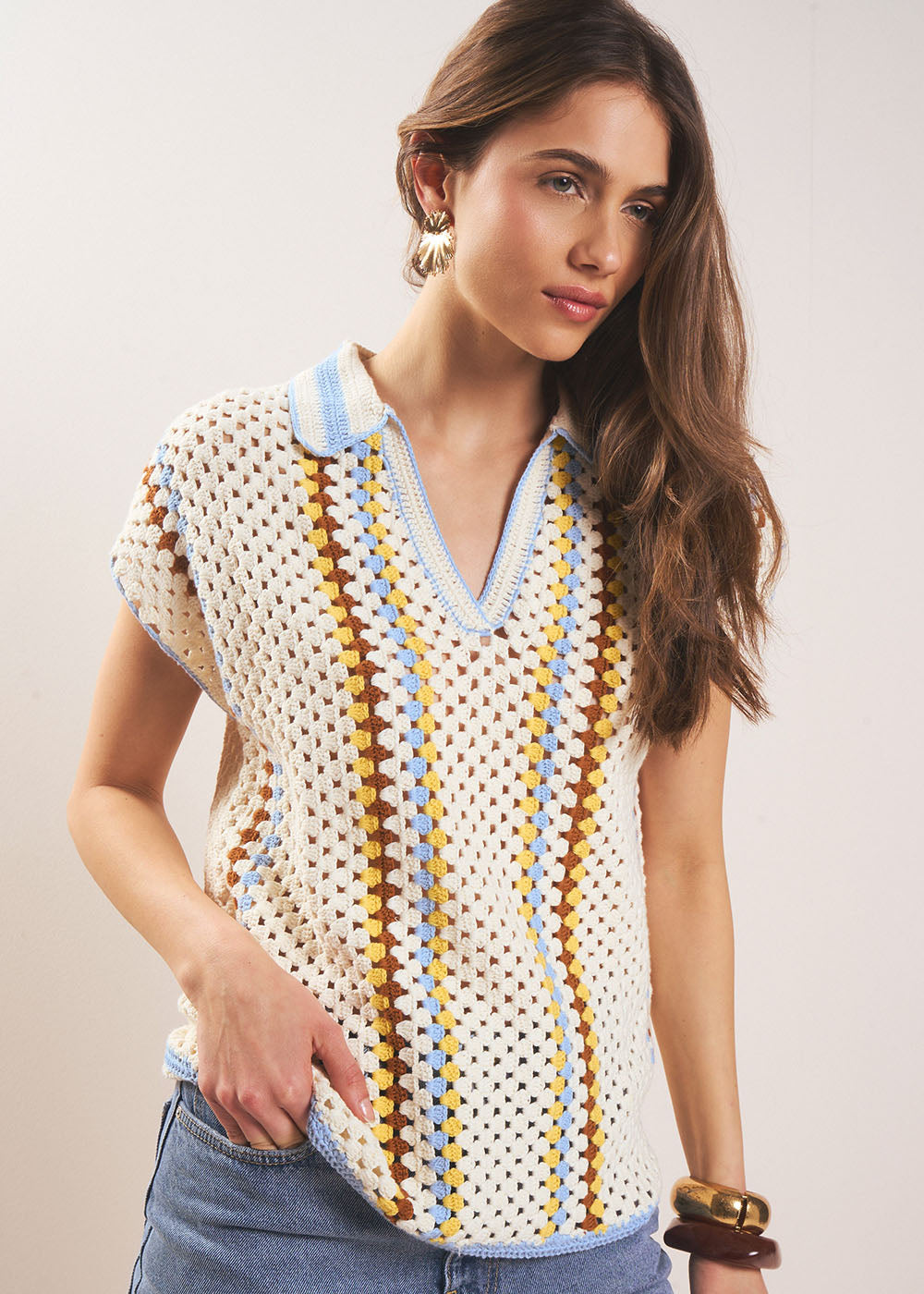 MUFLIER Pull en crochet - 4 - Sud Express - Sud Express