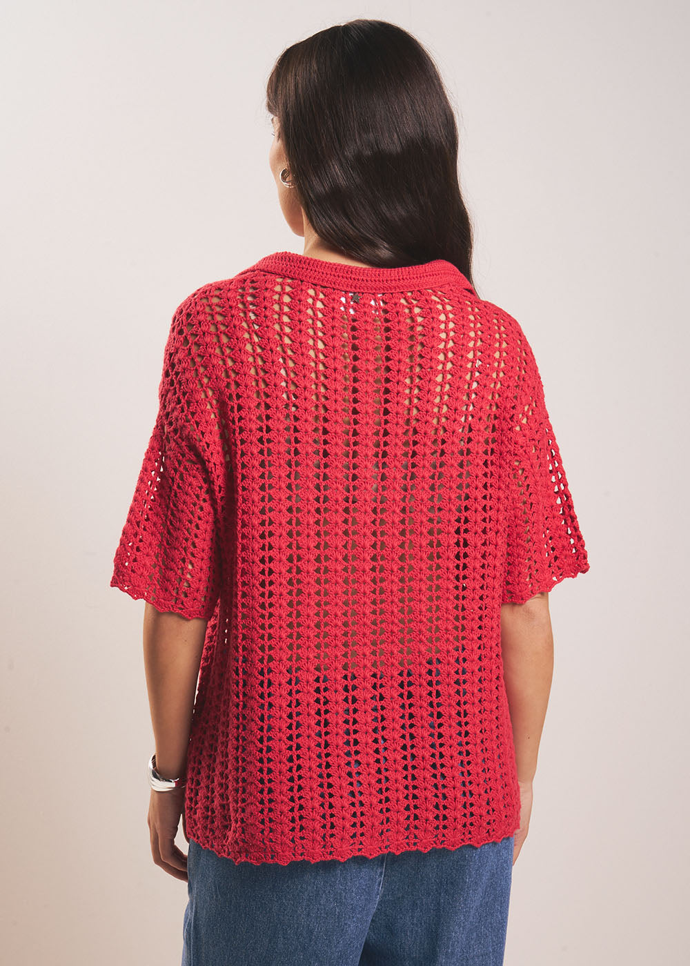 GILDAS Buttoned crochet cardigan - 3 - Sud Express - Sud Express