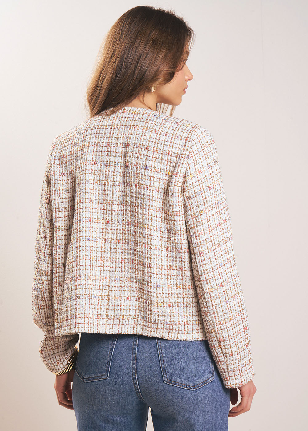 VELINA Structured tweed jacket - 3 - Sud Express - Sud Express