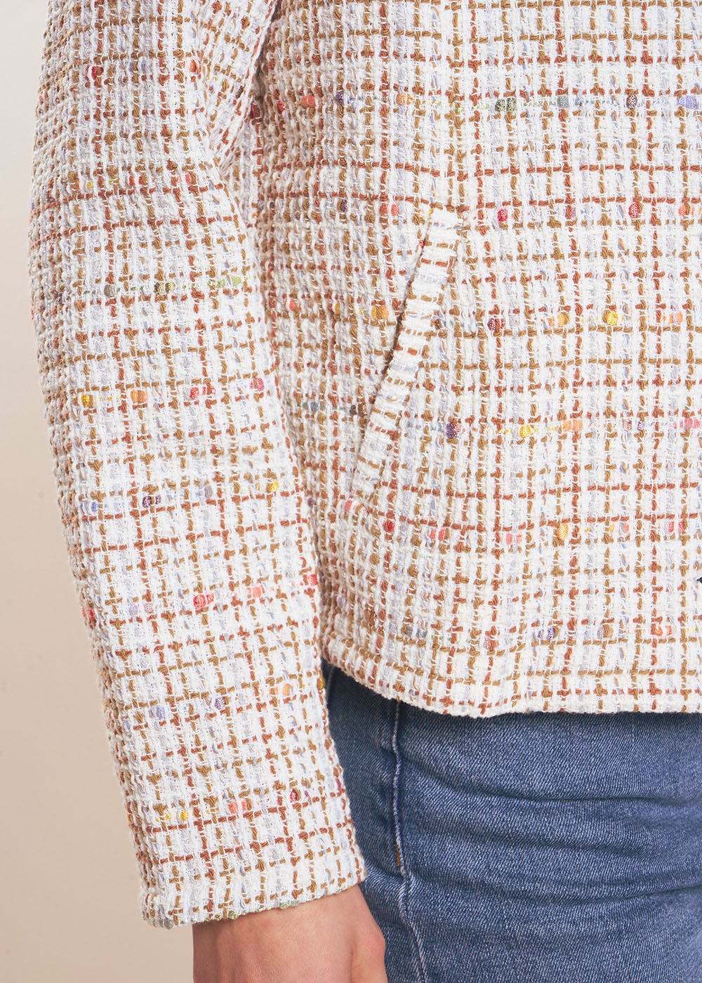 VELINA Structured tweed jacket - 4 - Sud Express - Sud Express