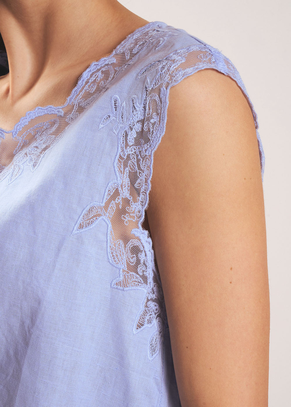 Lace insert top - Sud Express - 2 - Sud Express