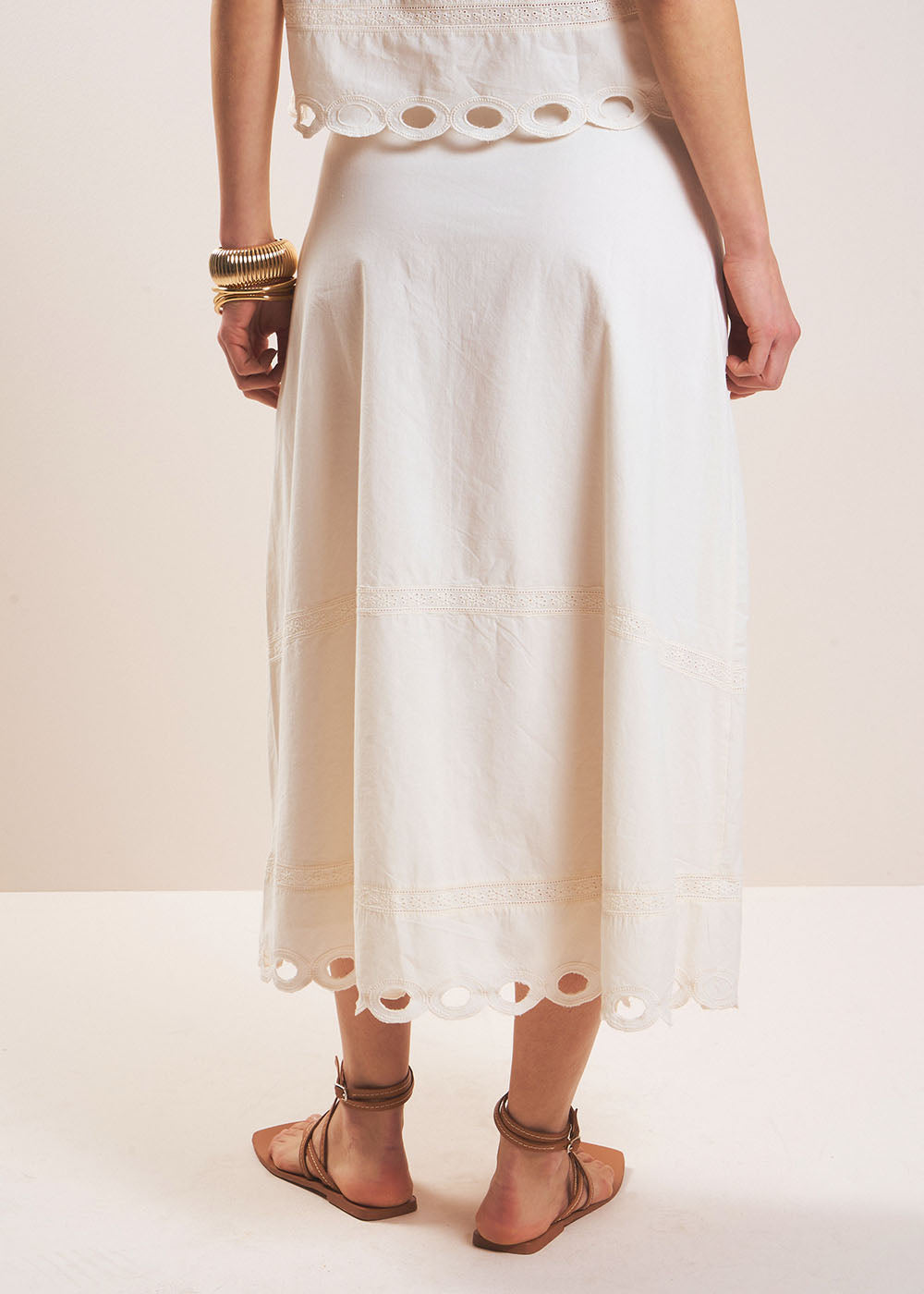 JASOPHIE Embroidered Long Skirt - 3 - Sud Express - Sud Express