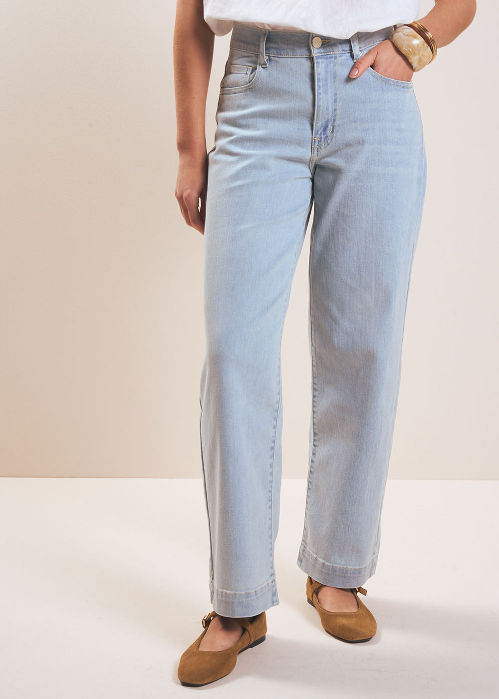 BLOOM Straight-leg boyfriend jeans - 1 - Sud Express - Sud Express