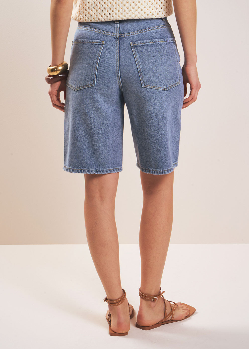 BRENDA Bermuda in denim - 3 - Sud Express - Sud Express