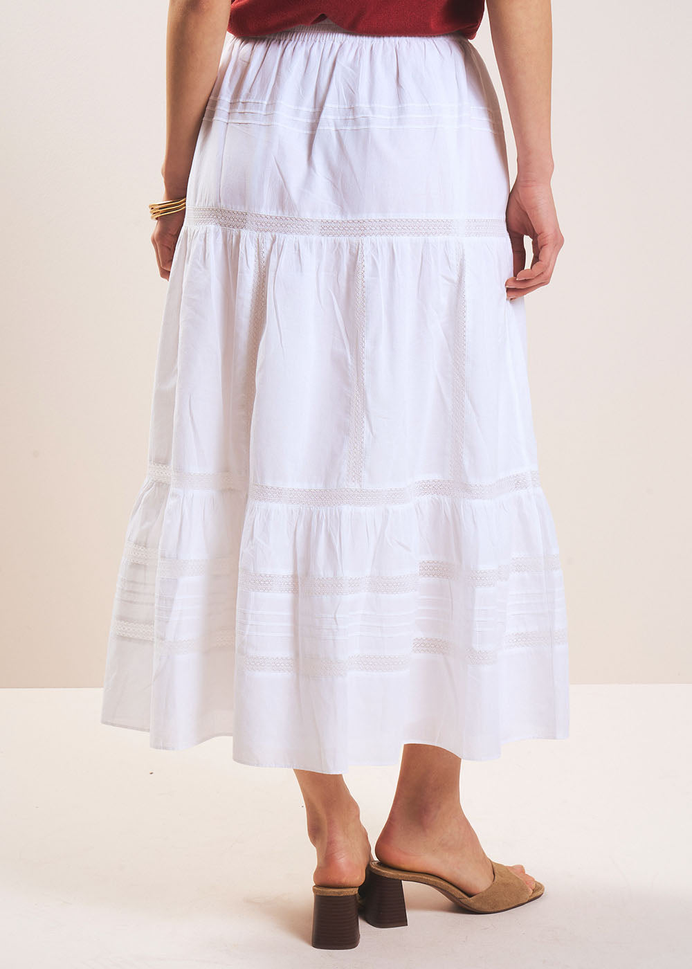JAYLISE Long cotton voile skirt - 3 - Sud Express - Sud Express