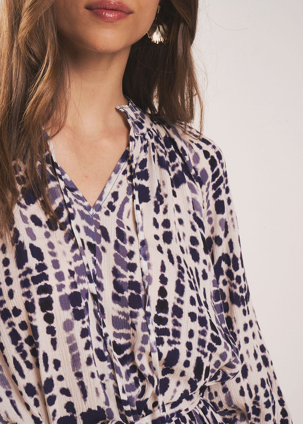 RADEYA Long dress with graphic print - 2 - Sud Express - Sud Express