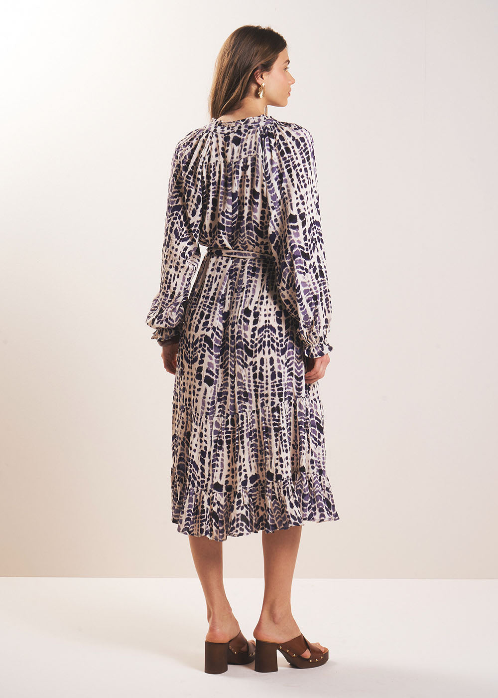 RADEYA Long dress with graphic print - 3 - Sud Express - Sud Express