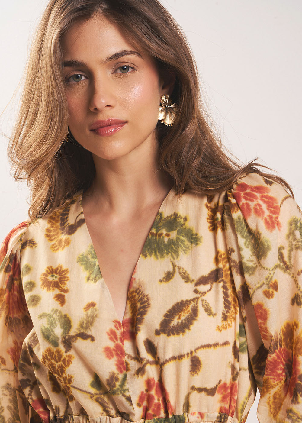 ROMBELINE Long floral print dress - 2 - Sud Express - Sud Express