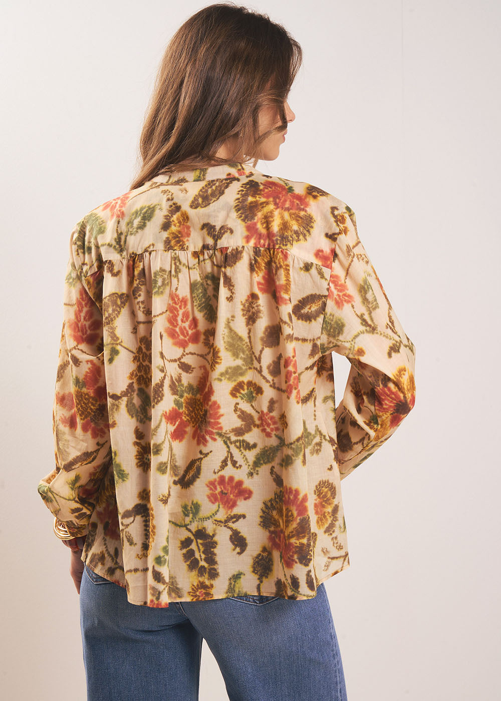 TOBELINE Floral print round-neck blouse - 3 - Sud Express - Sud Express