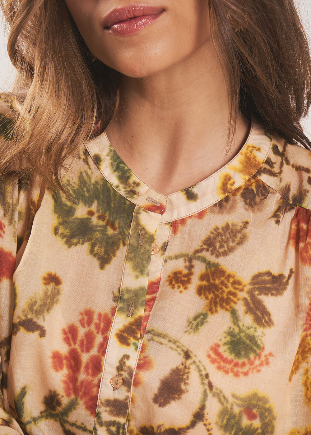 TOBELINE Floral print round-neck blouse - 4 - Sud Express - Sud Express