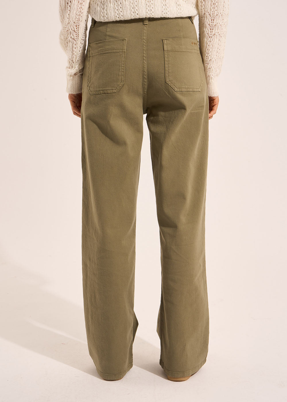 Cotton wide-leg trousers - Sud Express - 3 - Sud Express