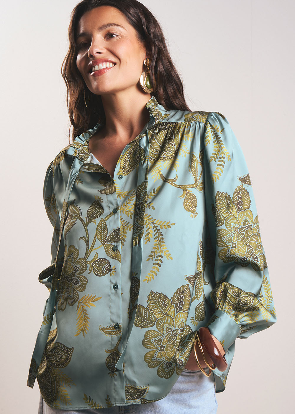 Victorian collar blouse - Sud Express - 5 - Sud Express