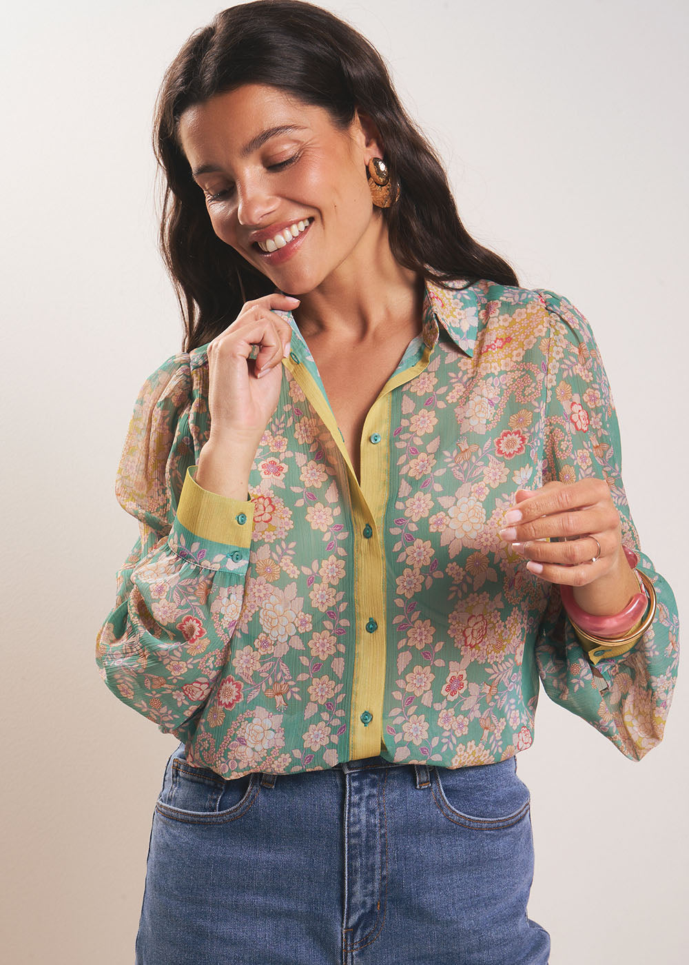 Japanese-inspired printed shirt - Sud Express - 5 - Sud Express