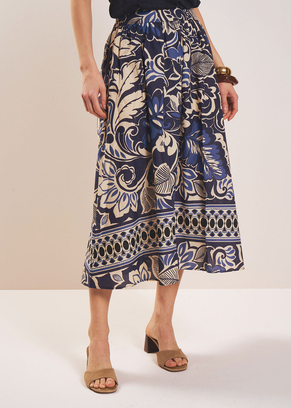 JALOHA Long floral print skirt - 2 - Sud Express - Sud Express