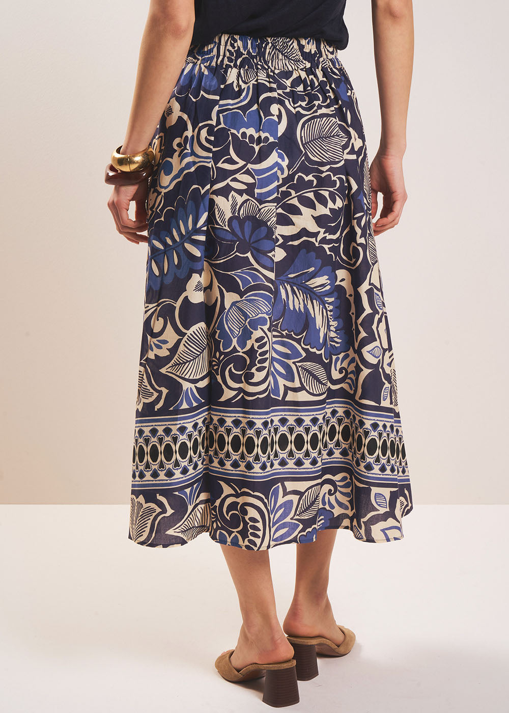 JALOHA Long floral print skirt - 3 - Sud Express - Sud Express