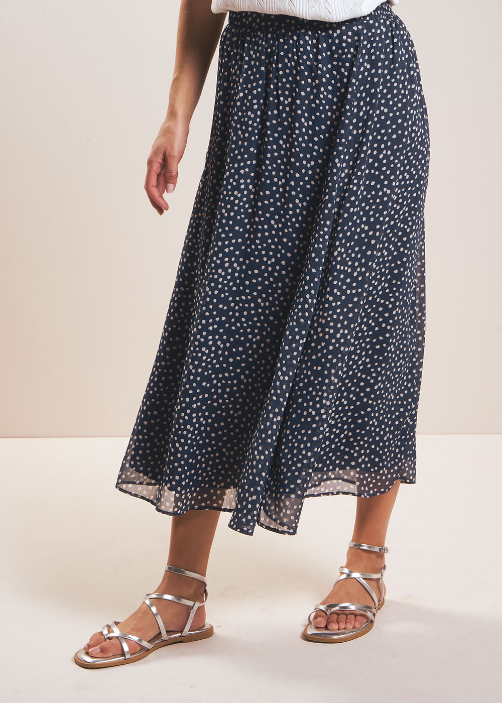 Long flowing printed skirt - Sud Express - 5 - Sud Express