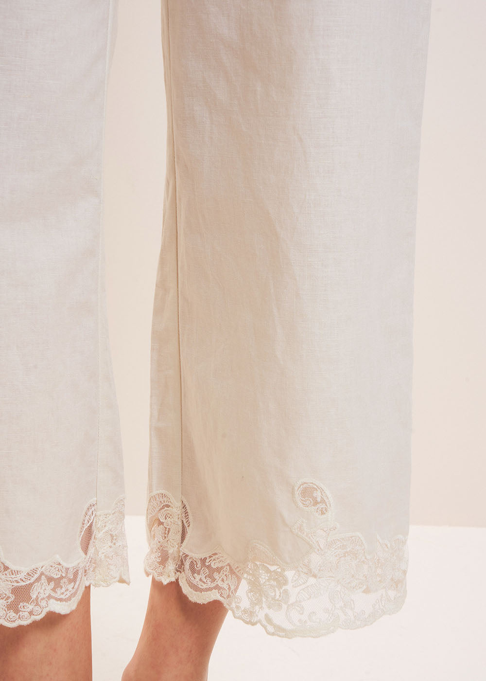PASALO Lace-trimmed trousers - 2 - Sud Express - Sud Express