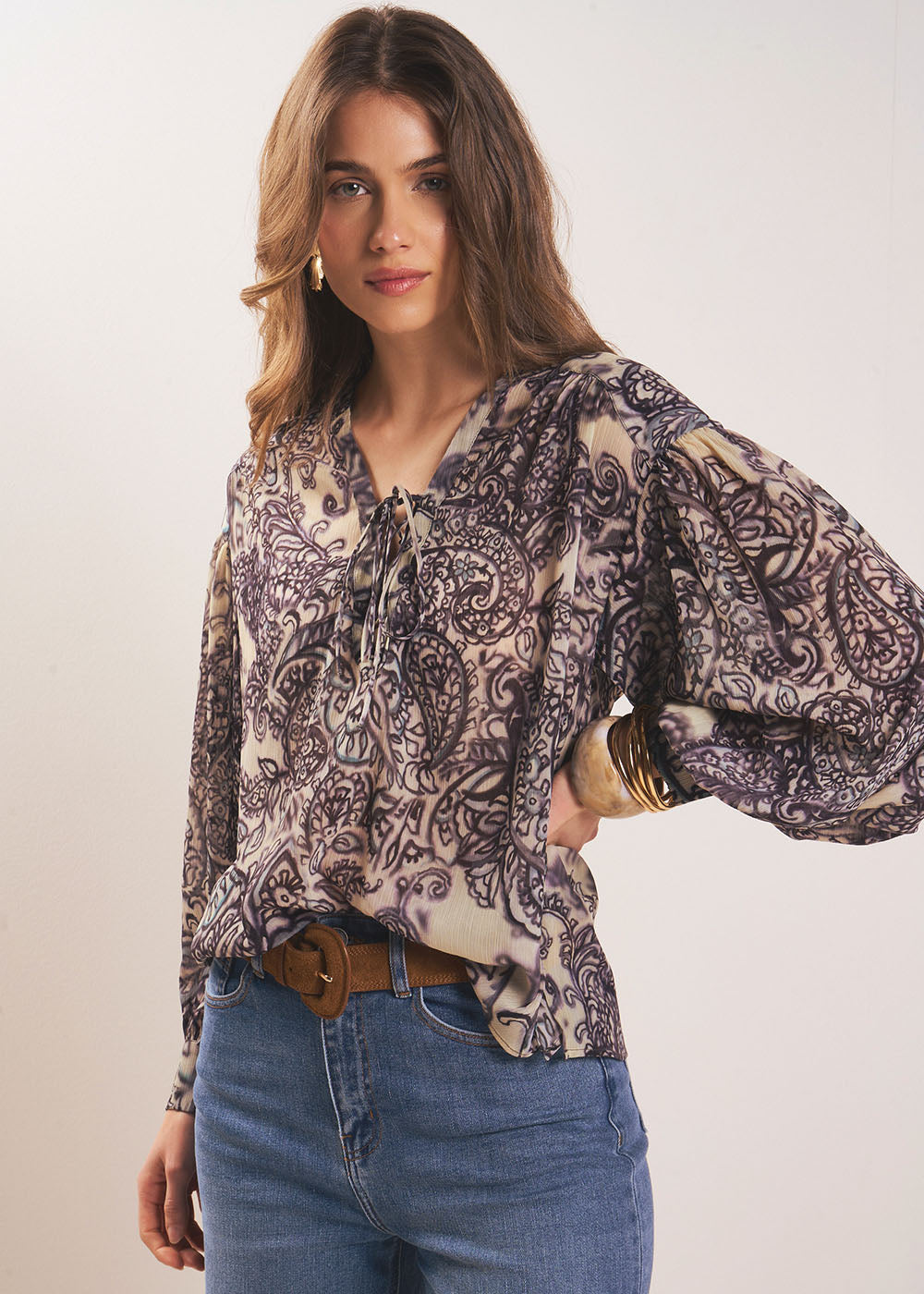 Bohemian-style blouse - Sud Express - 1 - Sud Express