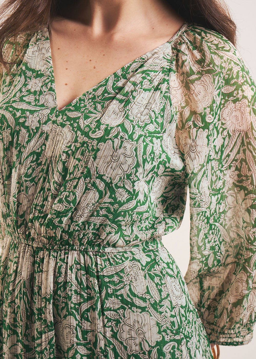 RALILIE Long printed dress with ruffles - 2 - Sud Express - Sud Express