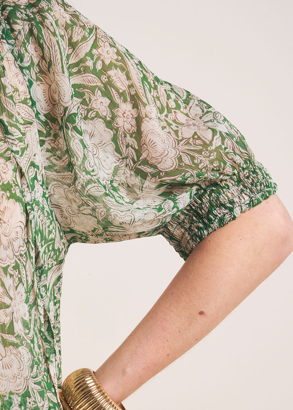 TALILIE Printed smocked blouse - 4 - Sud Express - Sud Express