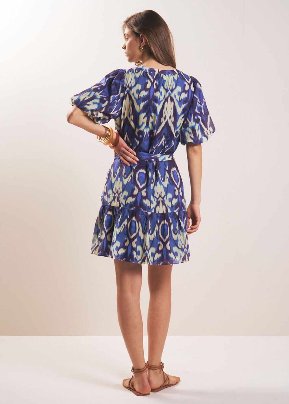 RYLLO Short Ikat Print Dress - 3 - Sud Express - Sud Express