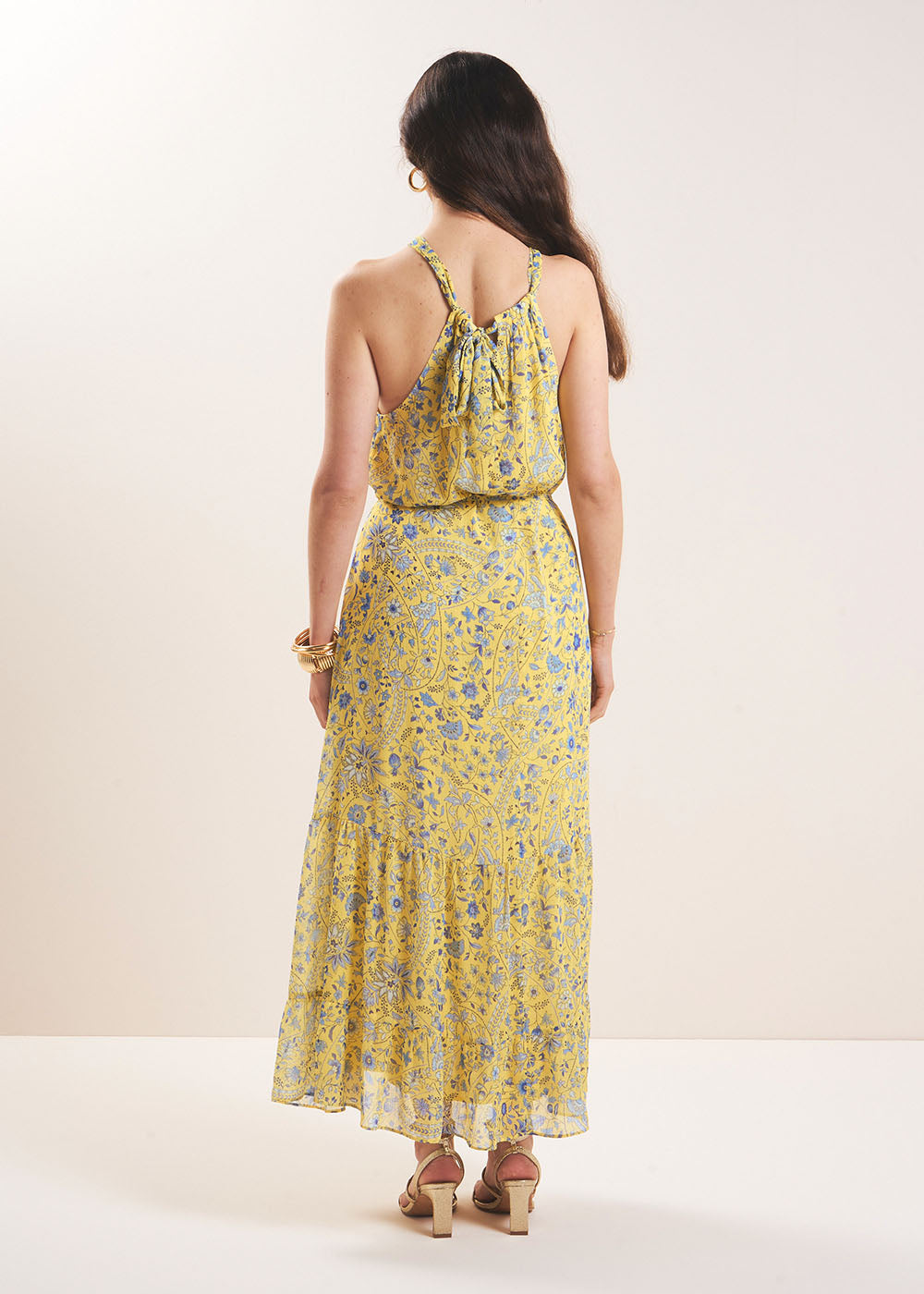 REMINIA Long printed dress with a high neck - 3 - Sud Express - Sud Express