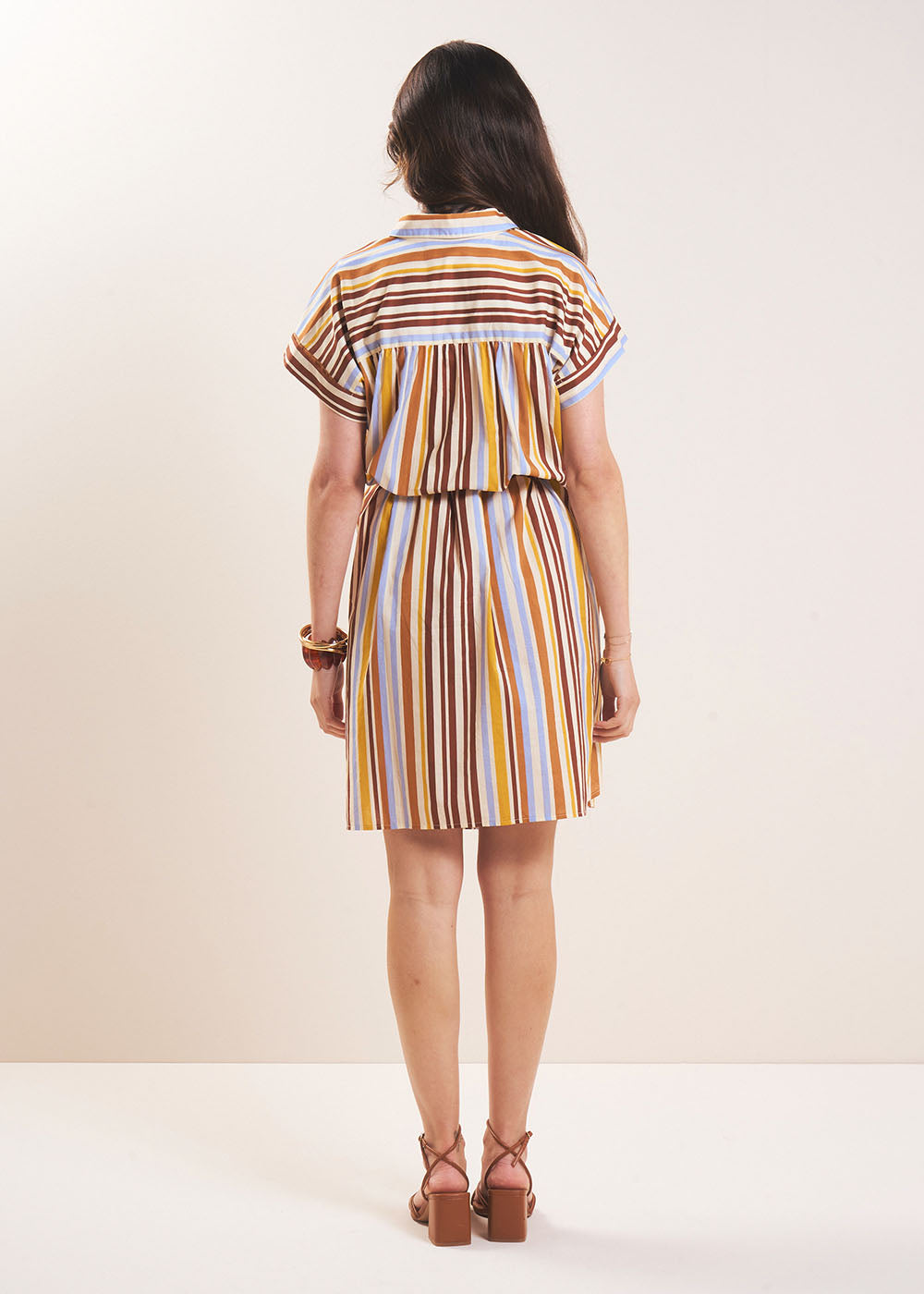 RAMEA Striped short dress - 4 - Sud Express - Sud Express