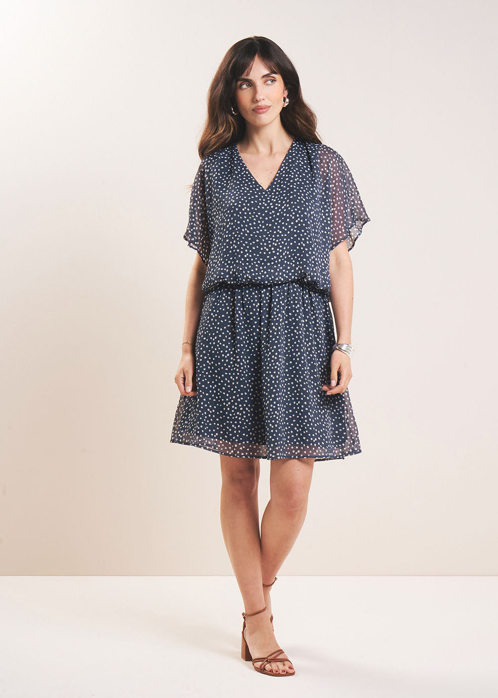 RISTILE Short polka-dot dress - 1 - Sud Express - Sud Express