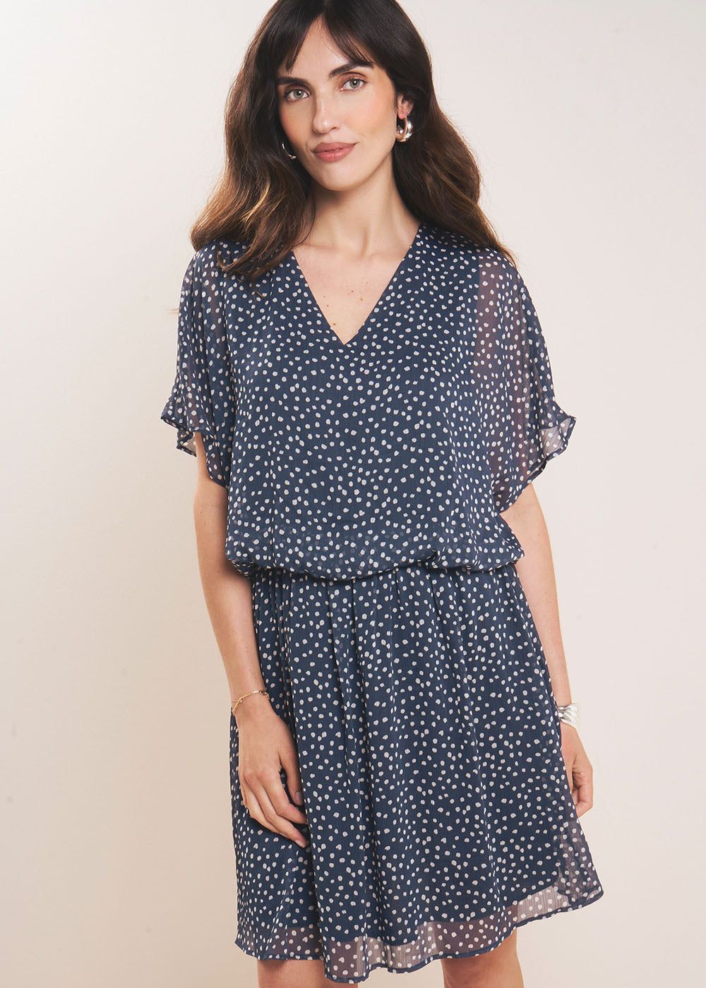 RISTILE Short polka-dot dress - 2 - Sud Express - Sud Express