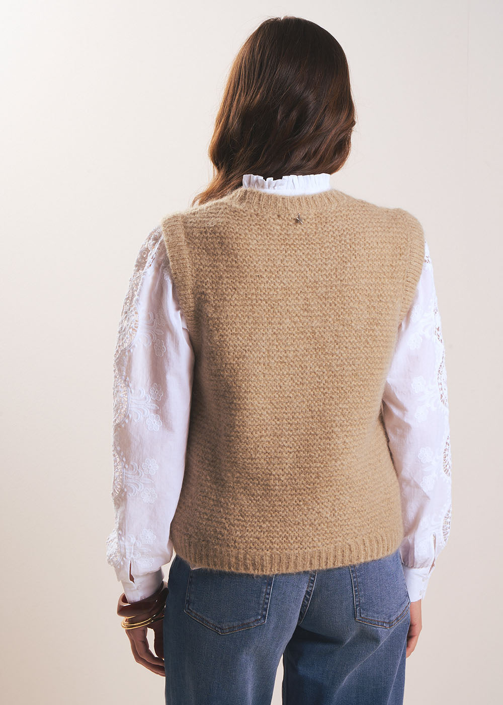 MOTANYA Sleeveless round neck sweater - 3 - Sud Express - Sud Express