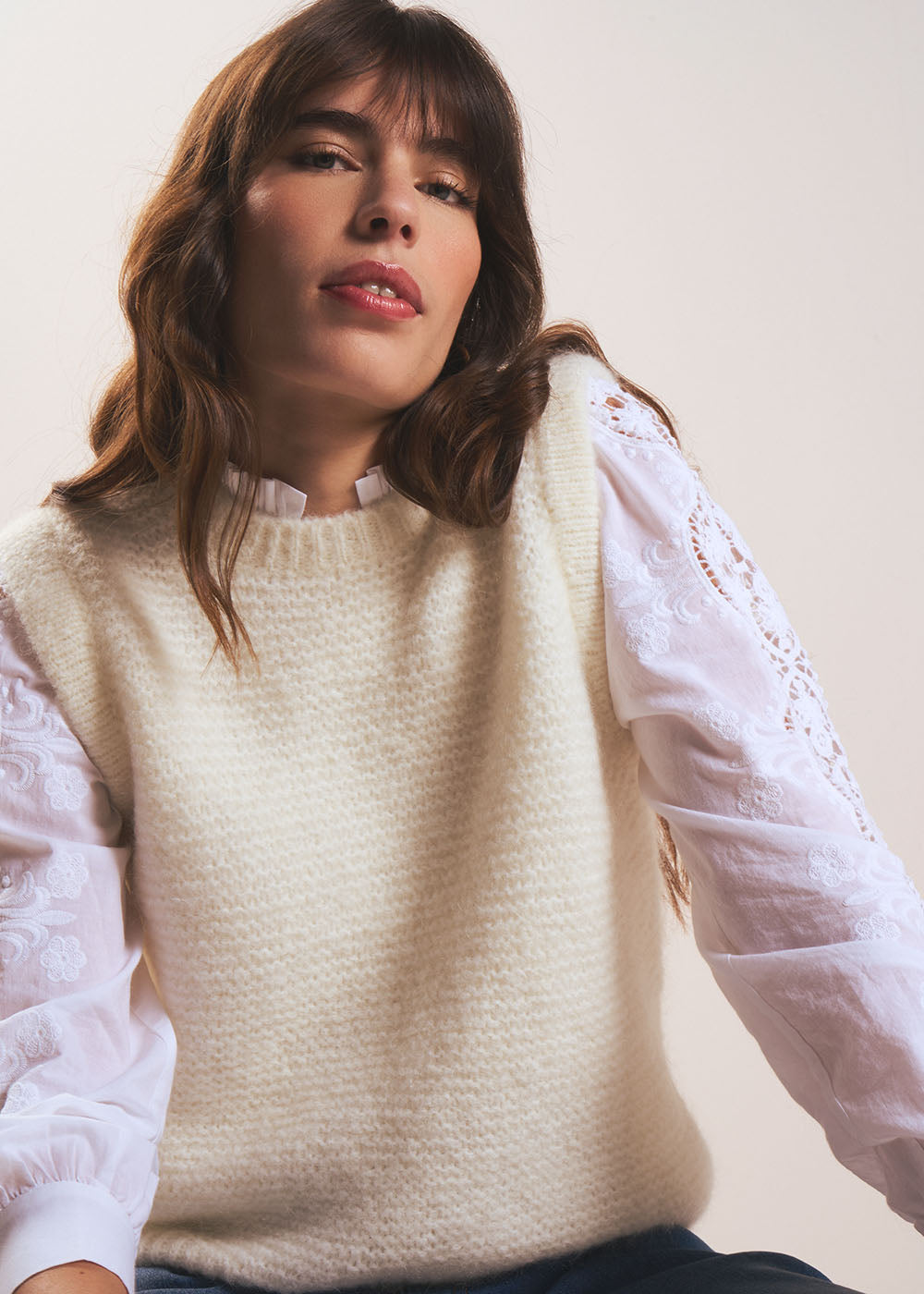 MOTANYA Sleeveless round neck sweater - 4 - Sud Express - Sud Express