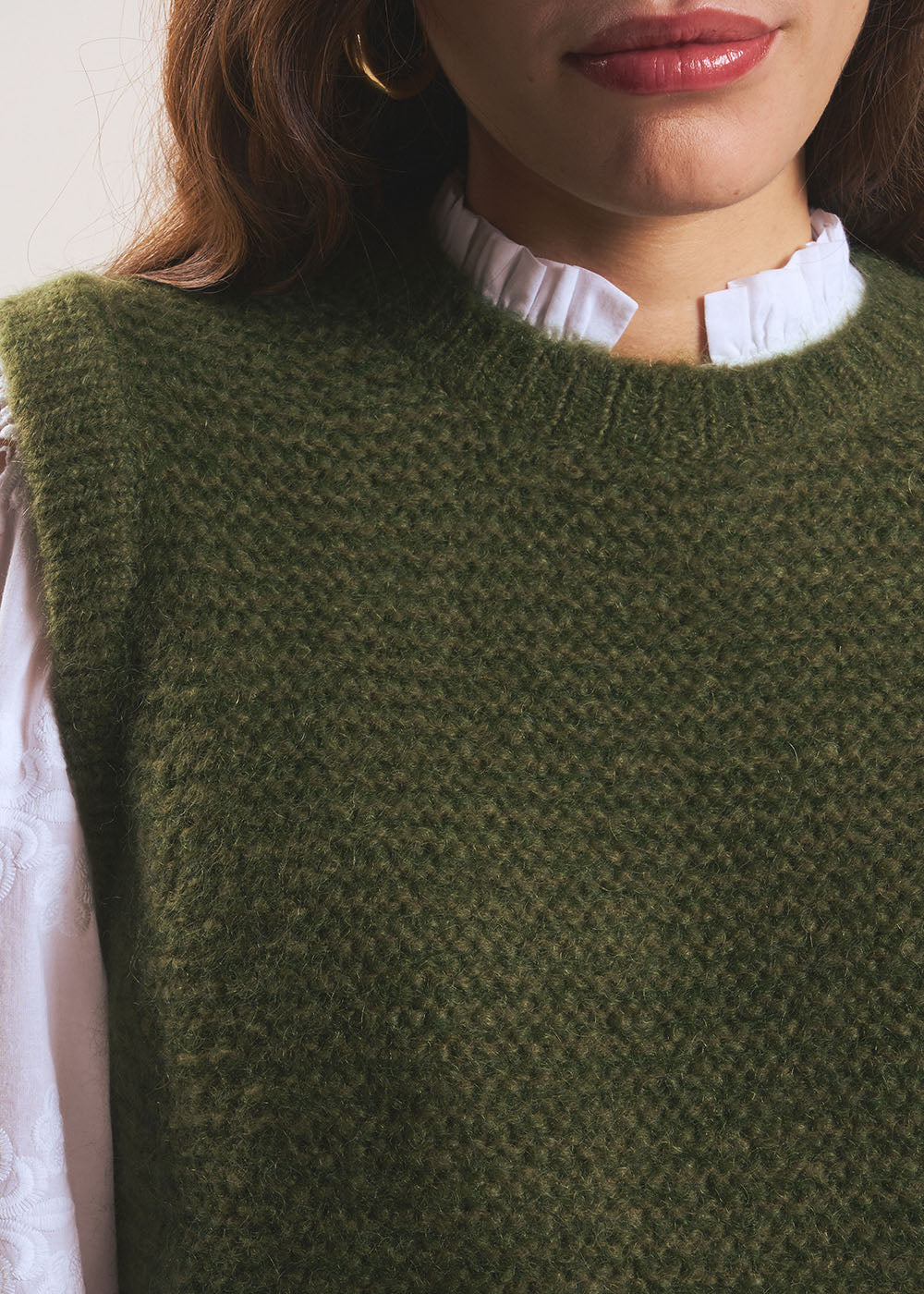 MOTANYA Sleeveless round neck sweater - 2 - Sud Express - Sud Express