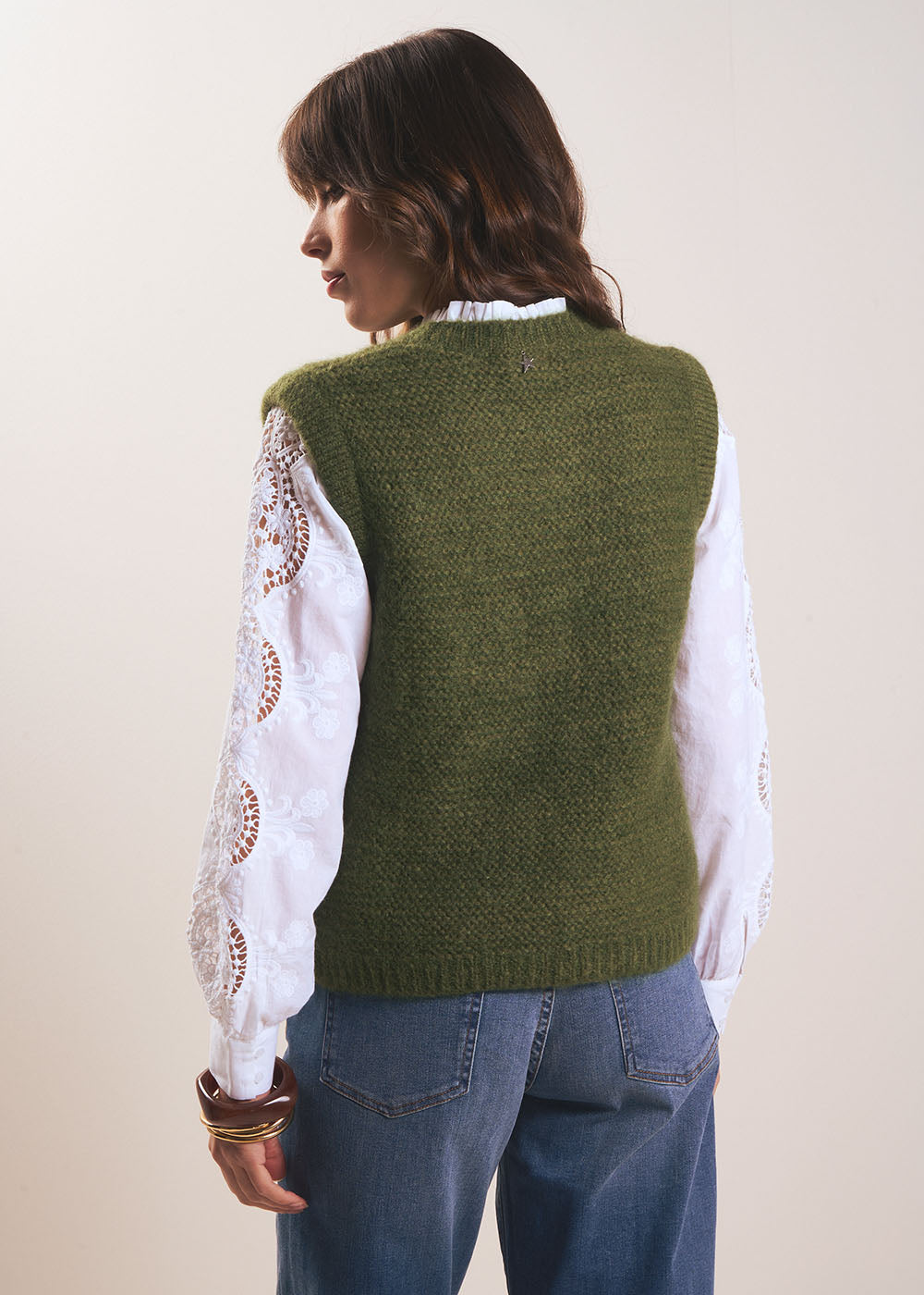 MOTANYA Sleeveless round neck sweater - 3 - Sud Express - Sud Express