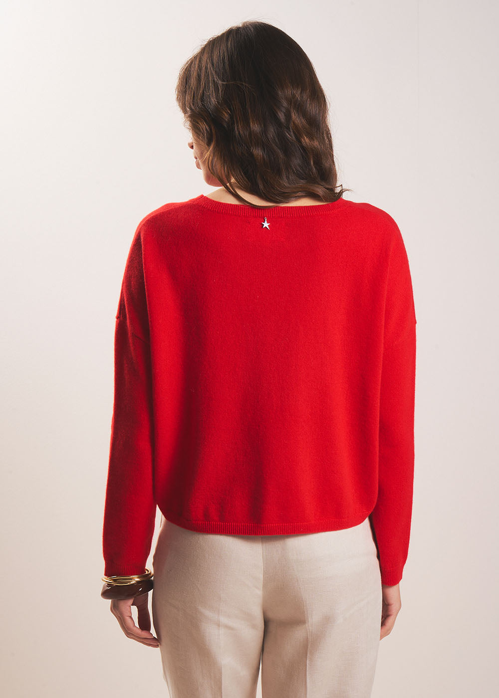 100% cashmere boat-neck jumper - Sud Express - 3 - Sud Express