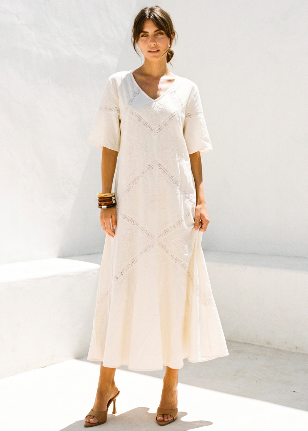 RAUSE Embroidered long dress - 1 - Sud Express - Sud Express