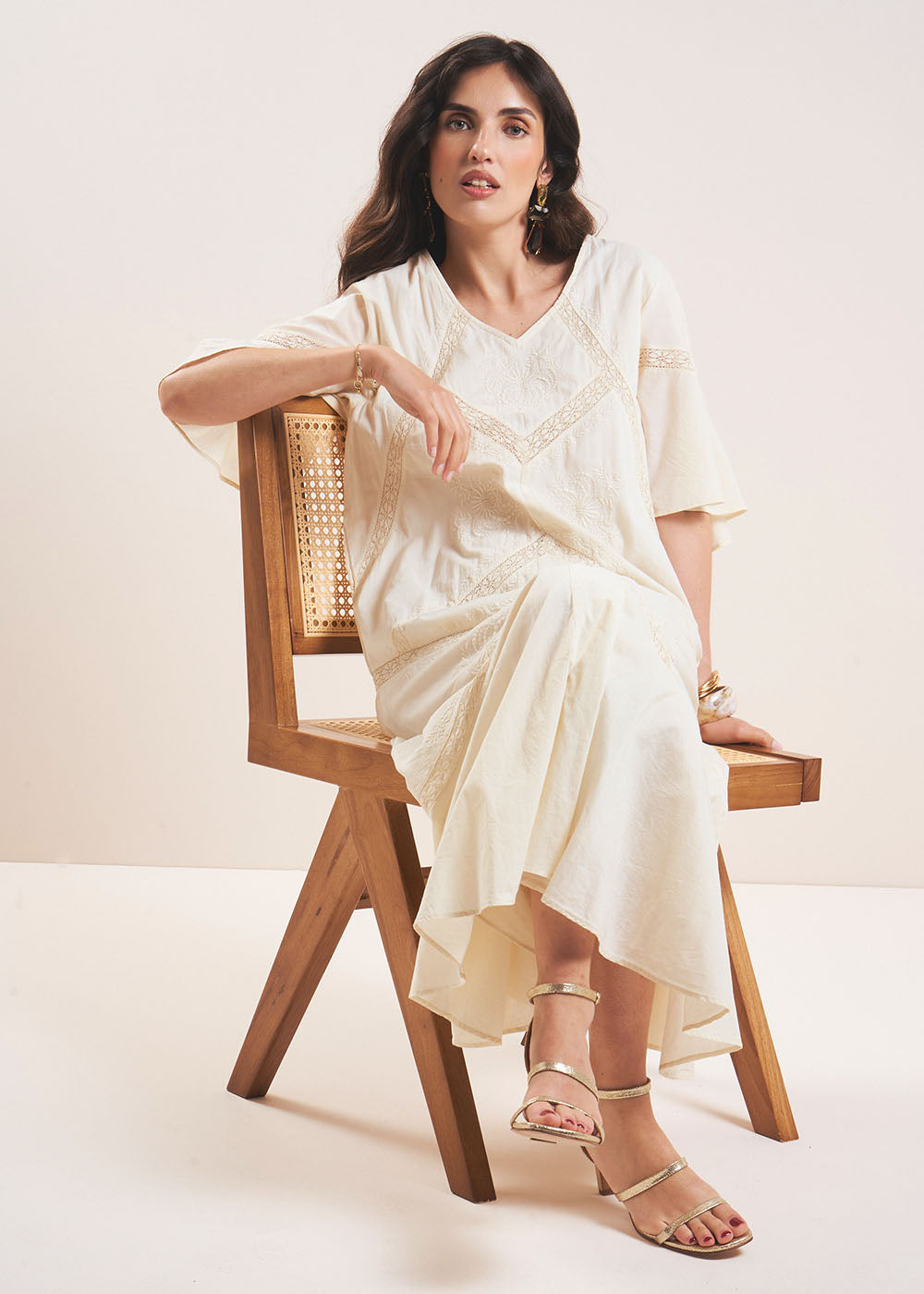 RAUSE Embroidered long dress - 4 - Sud Express - Sud Express