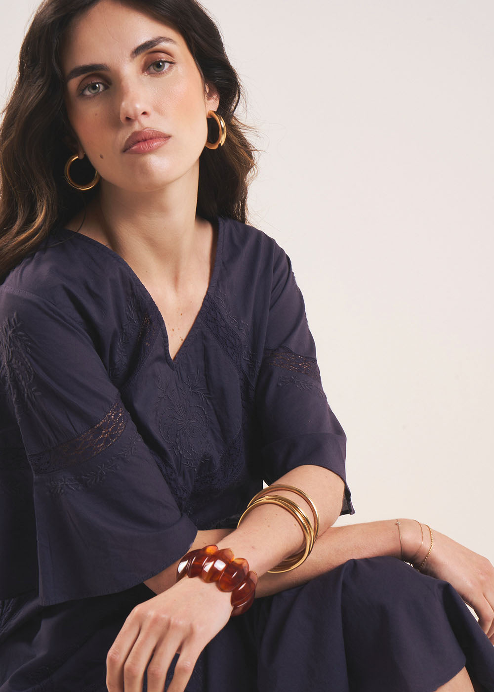 RAUSE Embroidered long dress - 4 - Sud Express - Sud Express