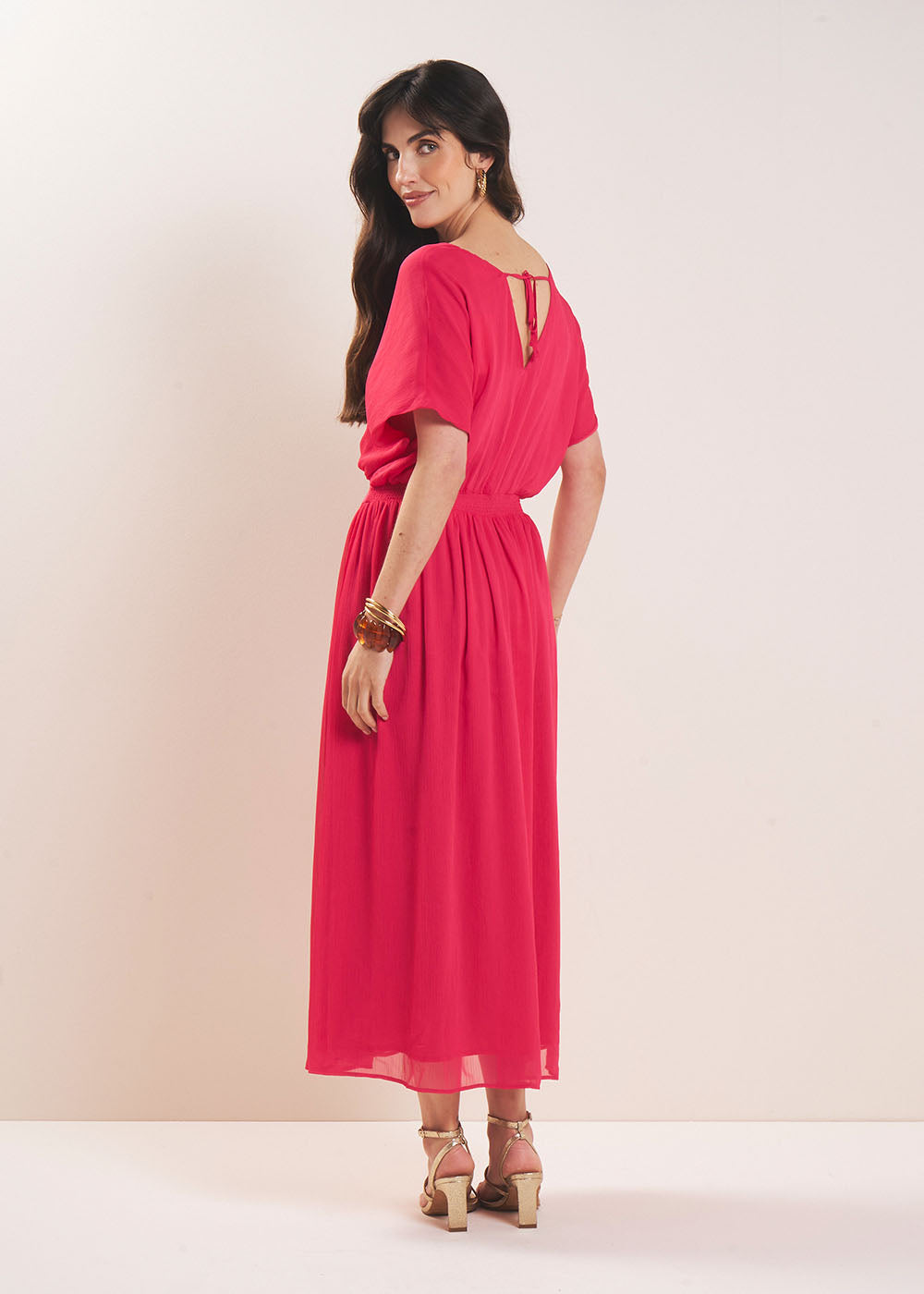 RAMELYA Long dress V neck - 3 - Sud Express - Sud Express