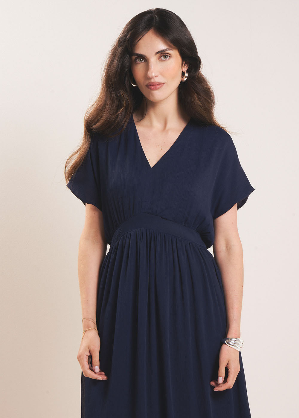 RAMELYA Long dress V neck - 2 - Sud Express - Sud Express