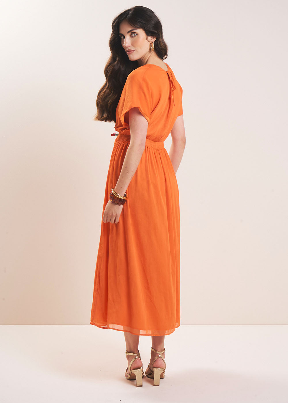 RAMELYA Long dress V neck - 3 - Sud Express - Sud Express