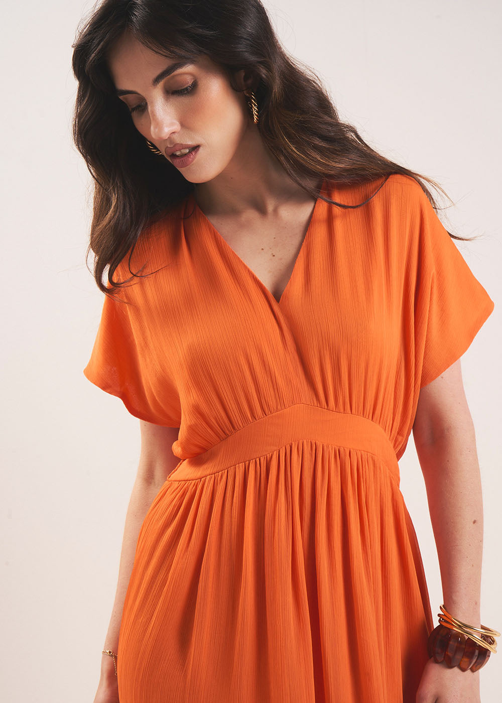 RAMELYA Long dress V neck - 4 - Sud Express - Sud Express